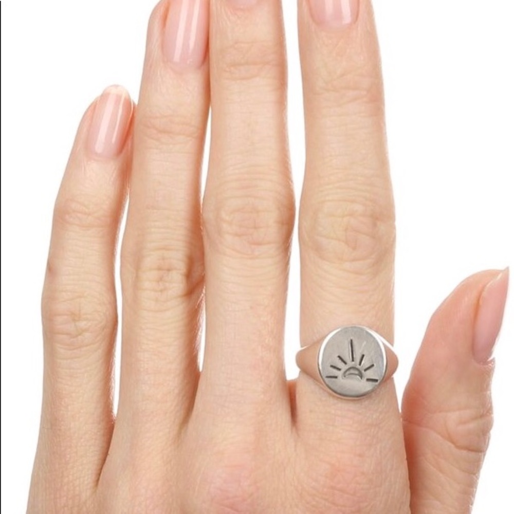 Dasque of Paris silver insignia ring.
